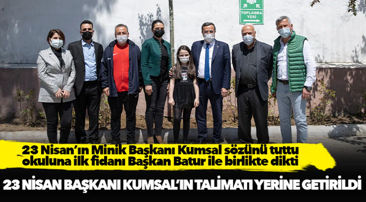Konak’ın 23 Nisan Başkanı Kumsal’ın talimatı yerine getirildi