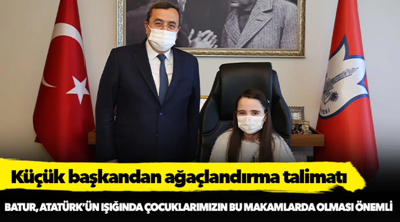 Küçük başkandan  Ağaçlandırma talimatı
