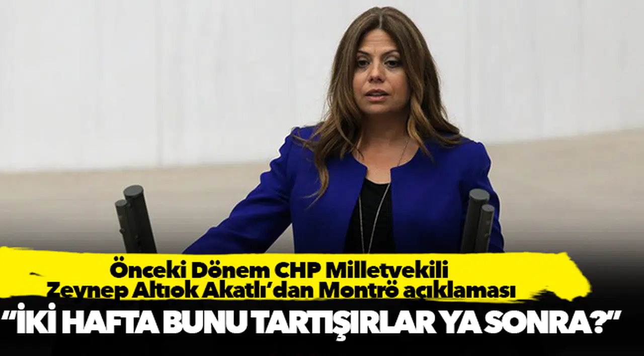 Önceki dönem CHP İzmir Milletvekili Zeynep Altıok Akatlı, "'İki hafta bunu tartışırlar, ya sonra?"