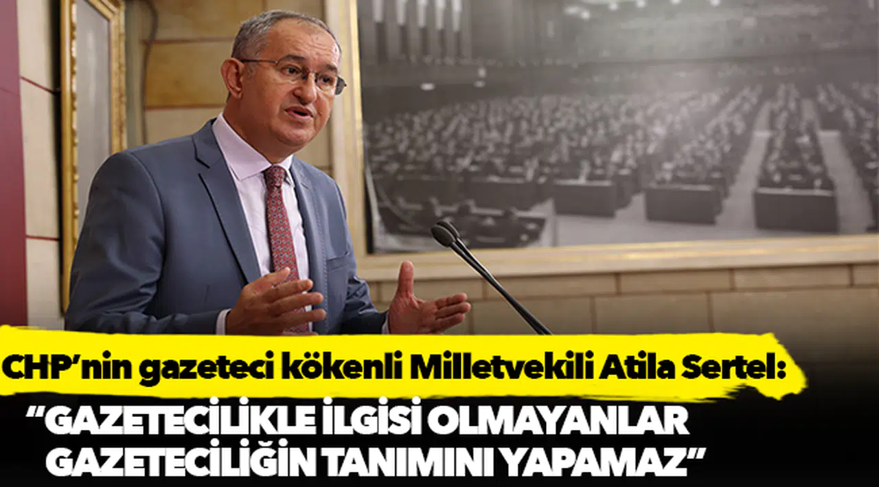 Sertel:  “Gazetecilikle ilgisi olmayanlar gazeteciliğin tanımını yapamaz”