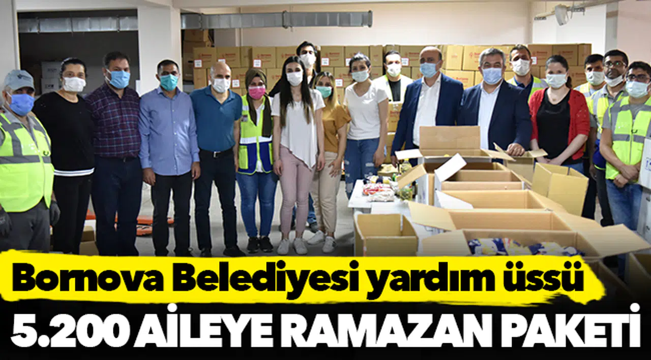 Bornova Belediyesi yardım üssü