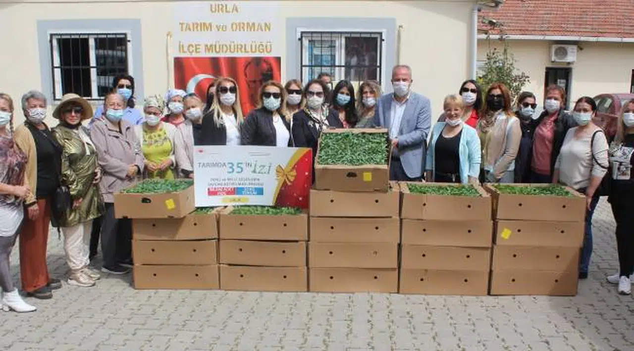 EGİKAD’dan Urla’ya 26 bin fide bağışı