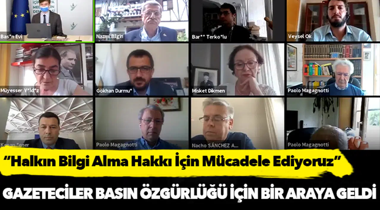 Gazeteciler Basın Özgürlüğü İçin Bir Araya Geldi