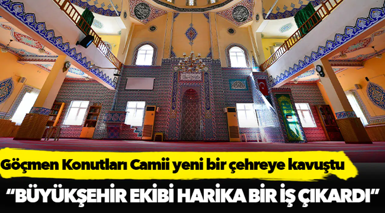 Göçmen Konutları Camii yeni bir çehreye kavuştu