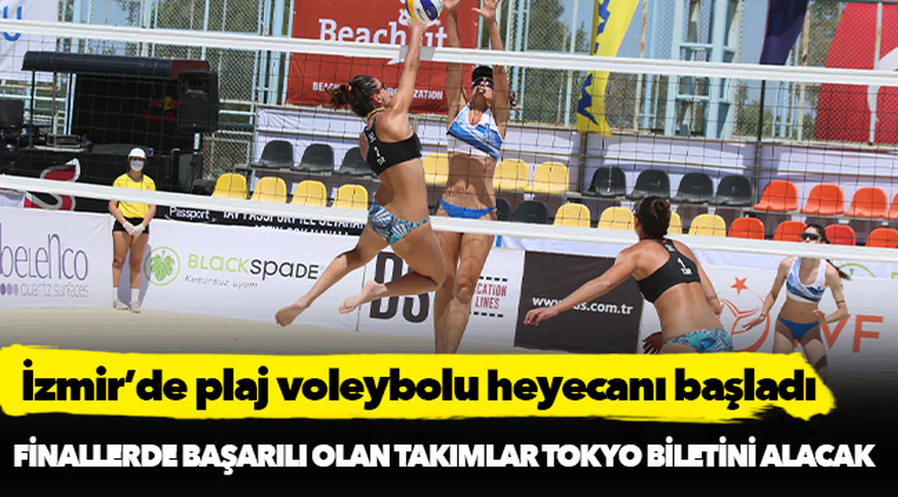 İzmir’de plaj voleybolu heyecanı başladı