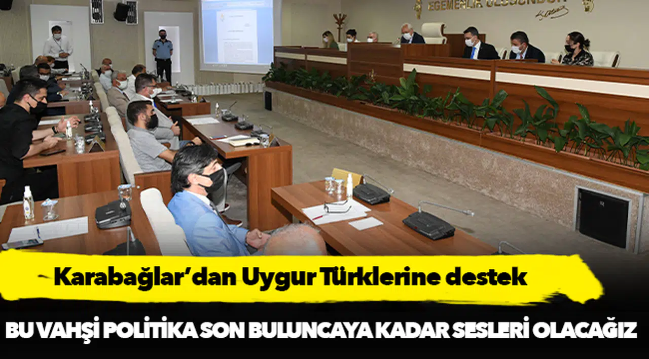Karabağlar’dan Uygur Türklerine destek