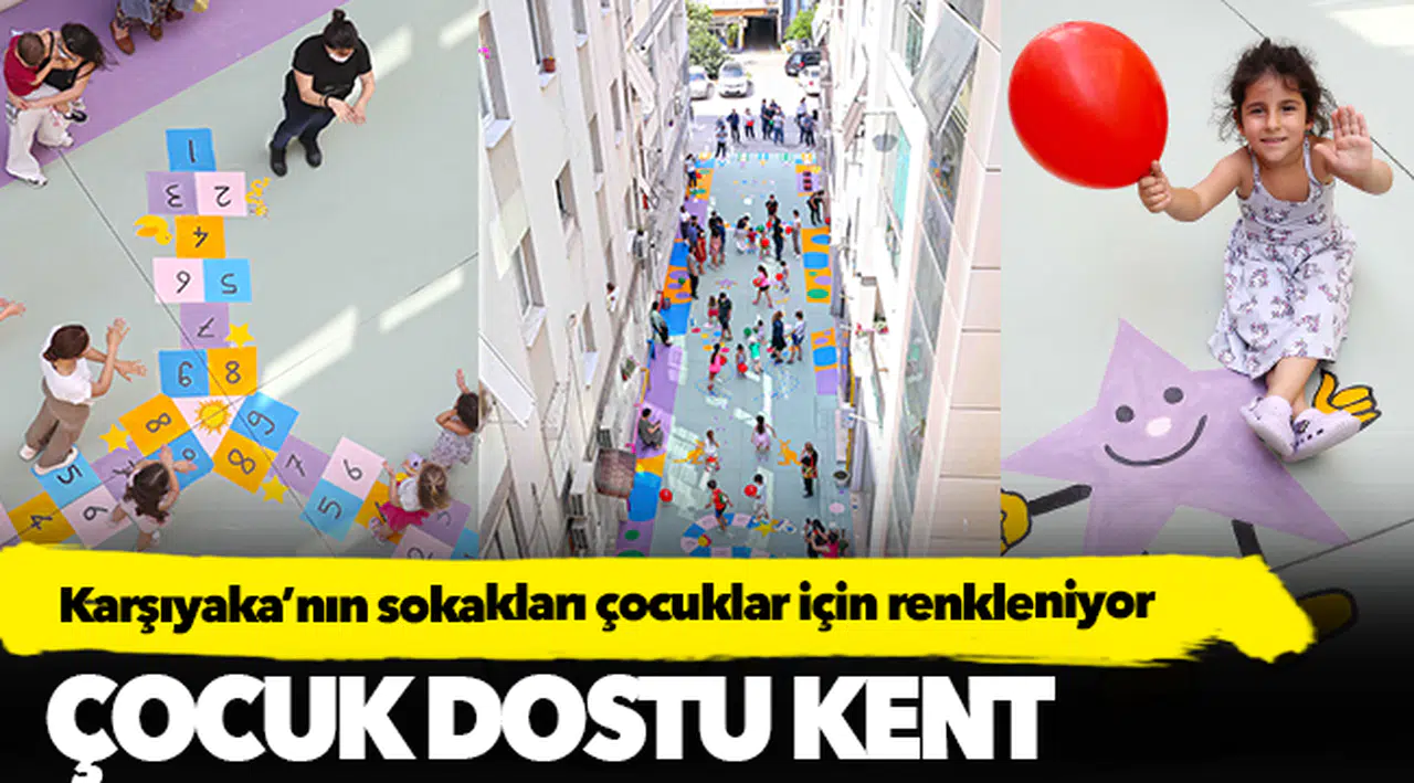 Karşıyaka’nın sokakları çocuklar için renkleniyor