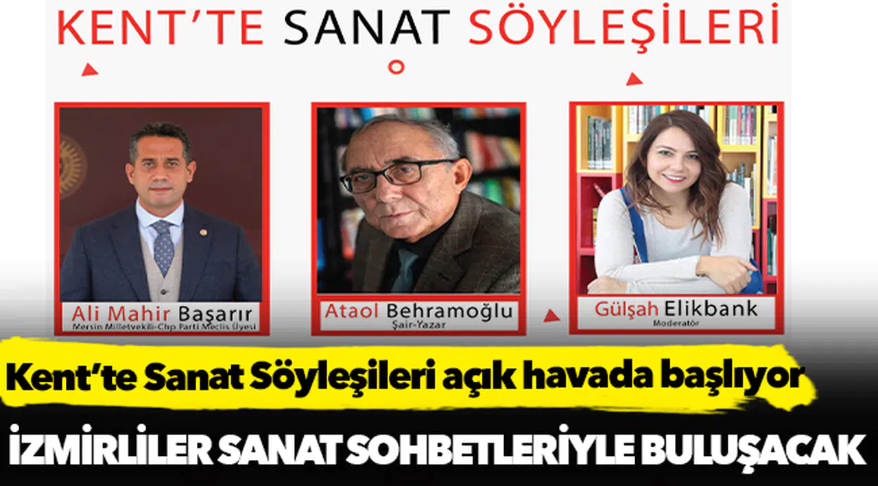 “Kent’te Sanat Söyleşileri” açık havada başlıyor