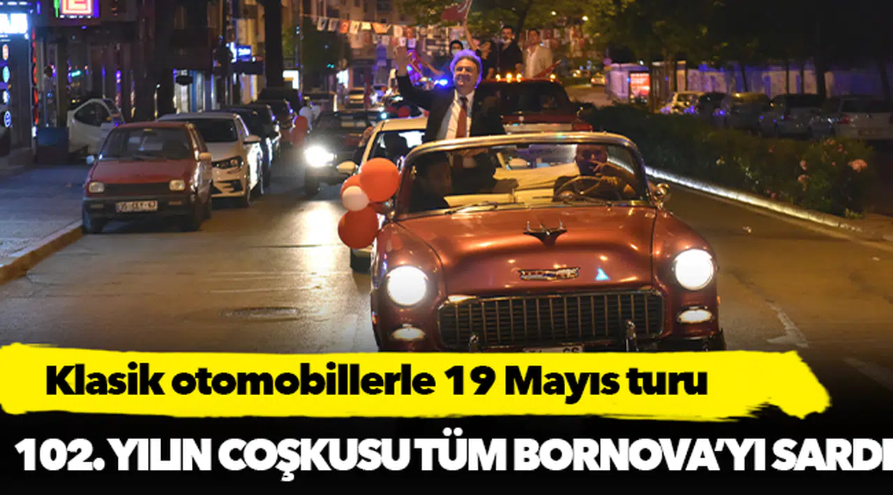 Klasik otomobillerle 19 Mayıs turu
