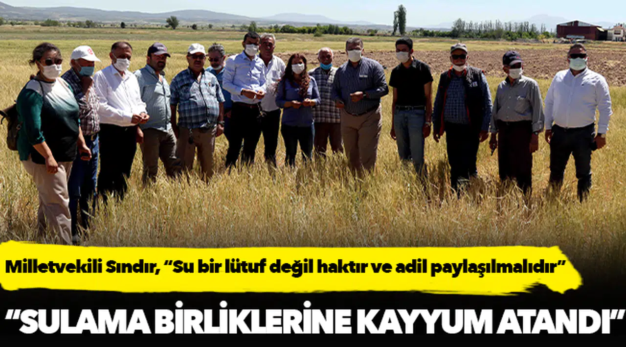 Milletvekili Sındır, “Su bir lütuf değil haktır ve adil paylaşılmalıdır”