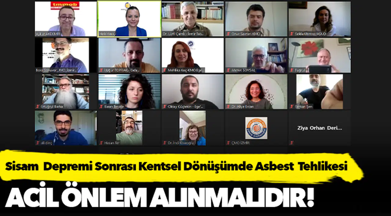 Sisam  Depremi Sonrası Kentsel Dönüşümde Asbest  Tehlikesi