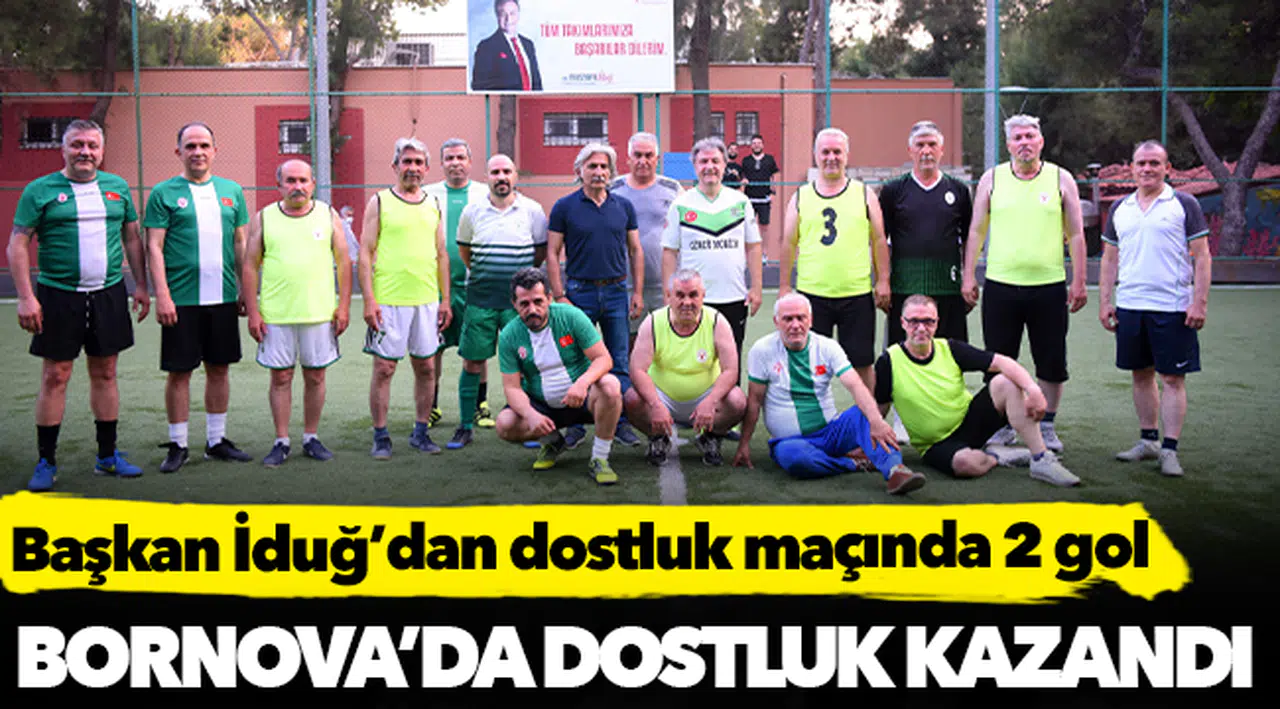 Başkan İduğ’dan dostluk maçında 2 gol