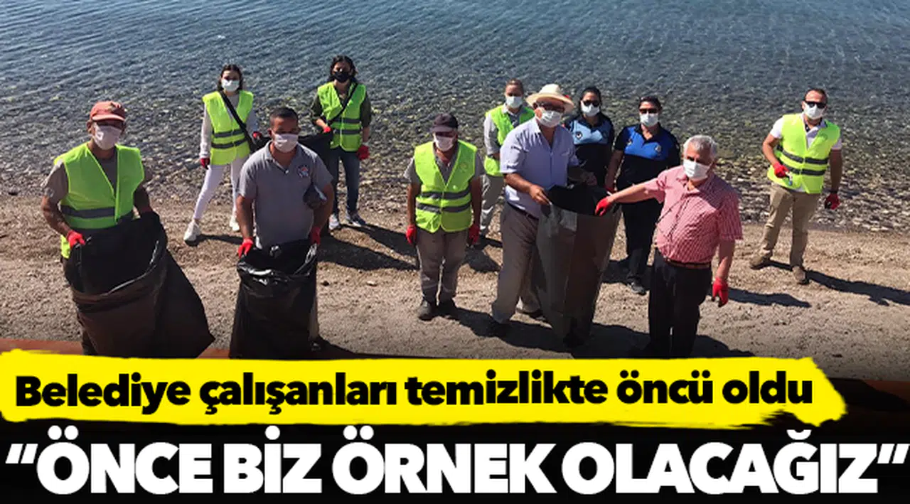 Belediye çalışanları temizlikte öncü oldu