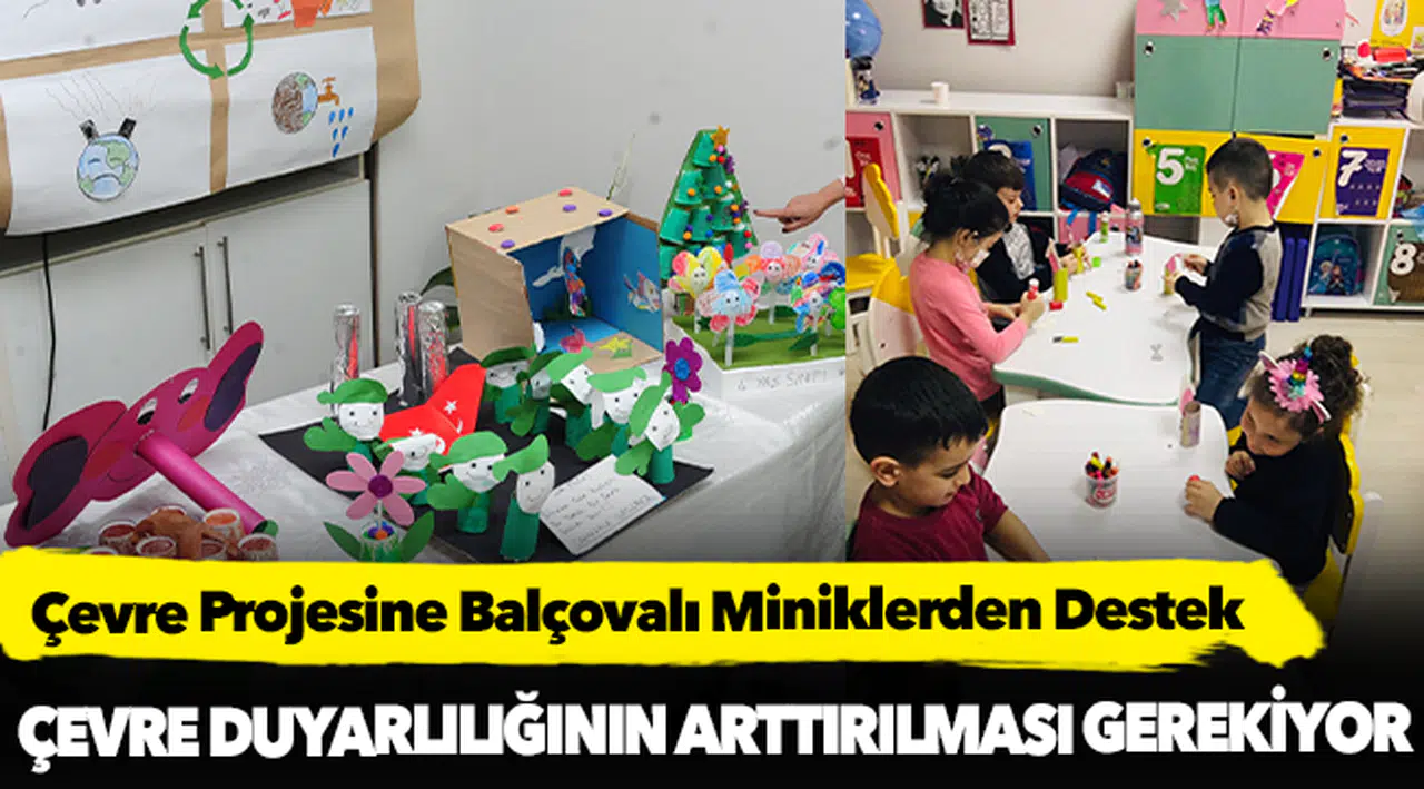 Çevre Projesine Balçovalı Miniklerden Destek