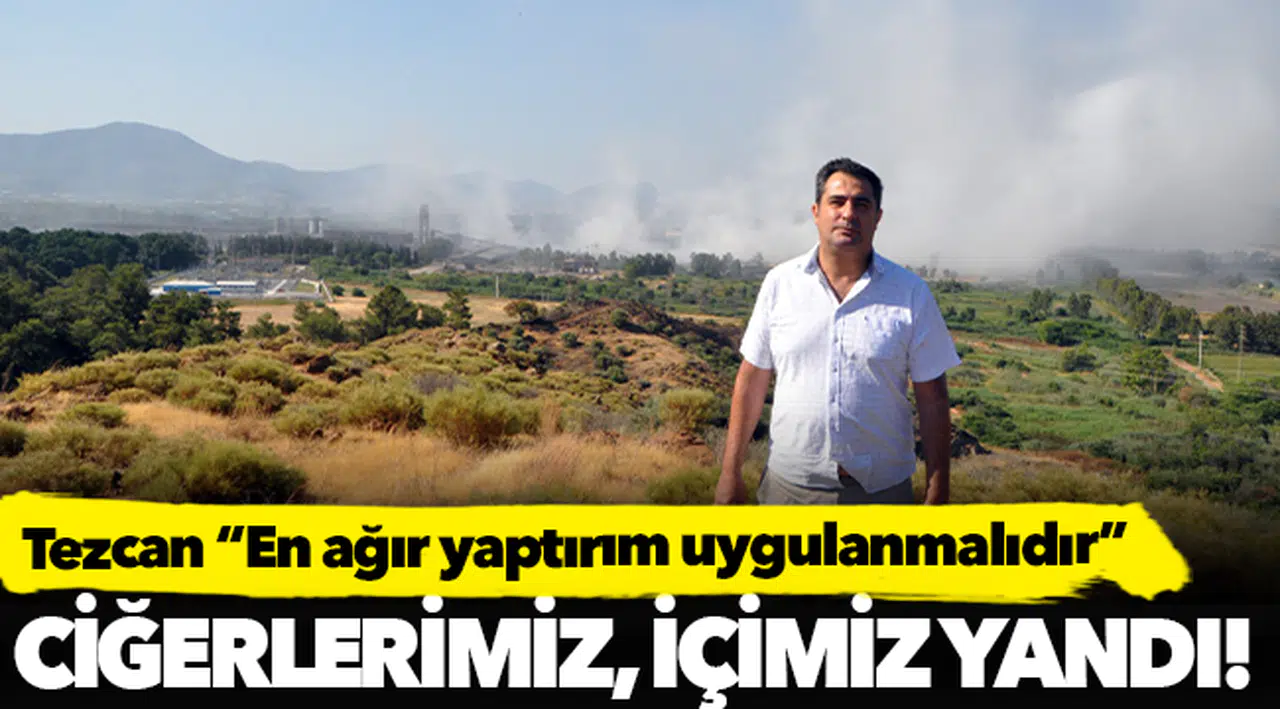 CHP ortaca İlçe Başkanı Tezcan, "Zehir soluyoruz"