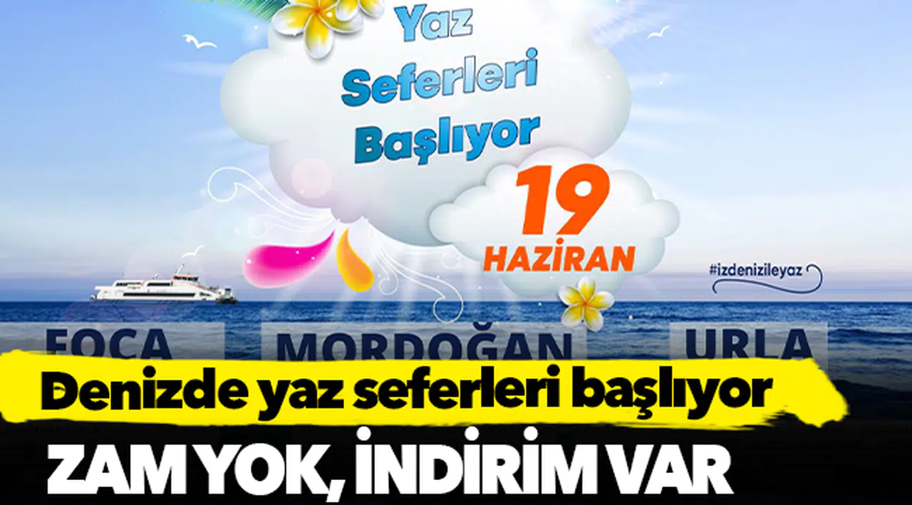 Denizde yaz seferleri başlıyor
