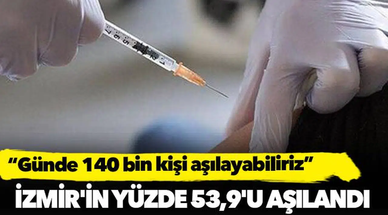 İzmir'in yüzde 53,9'u aşılandı