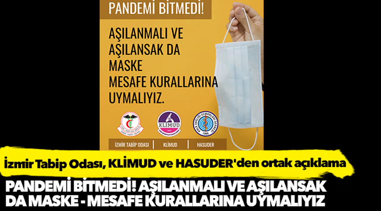 İzmir Tabip Odası, KLİMUD ve HASUDER'den ortak açıklama