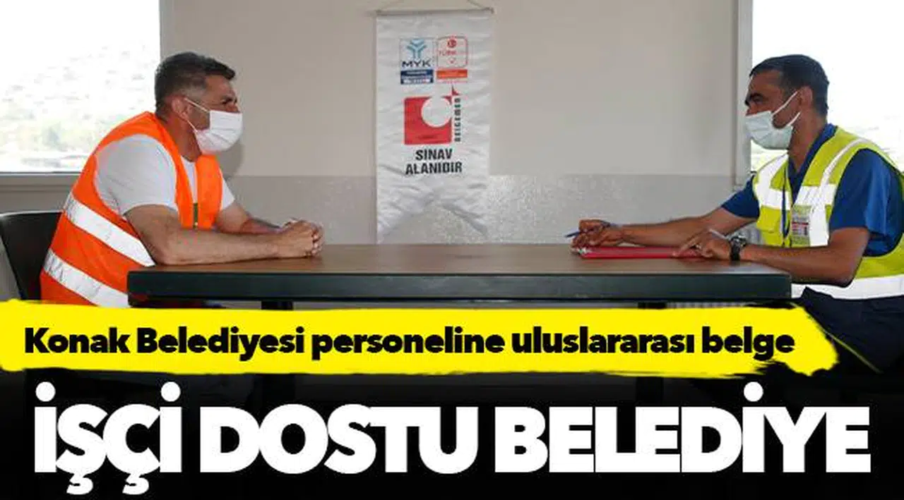 Konak Belediyesi personeline uluslararası belge