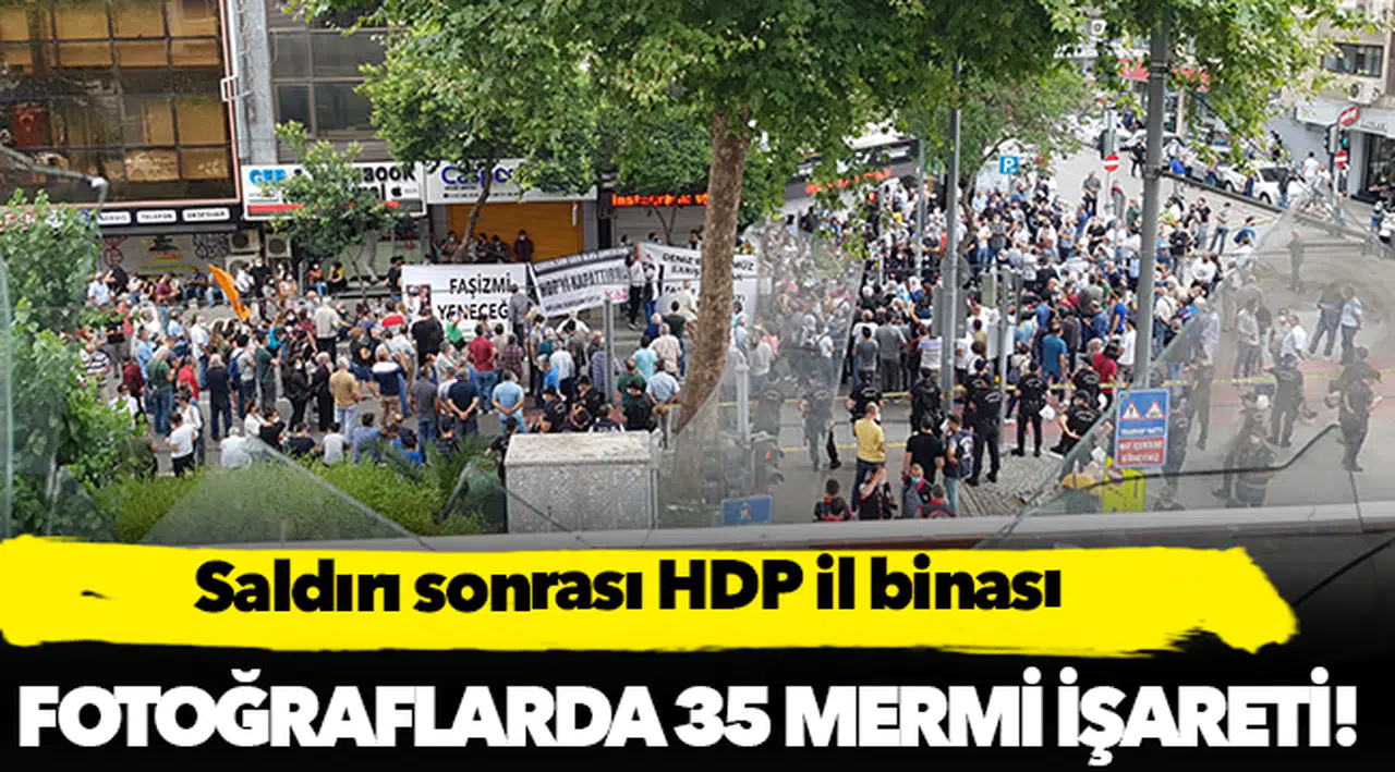 Saldırı sonrası HDP il binası
