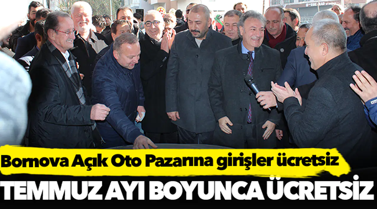 Bornova Açık Oto Pazarına girişler ücretsiz