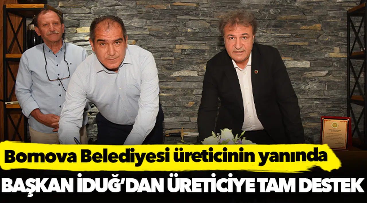 Bornova Belediyesi üreticinin yanında