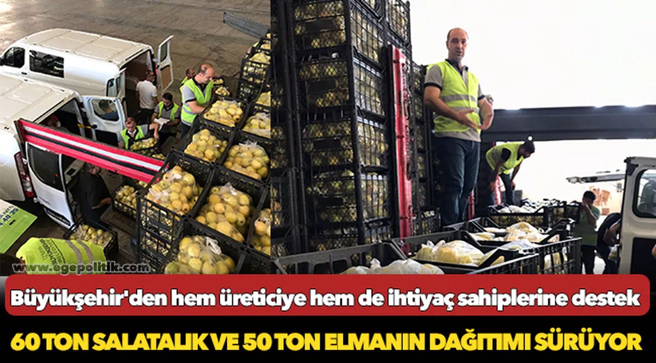 Büyükşehir'den hem üreticiye hem de ihtiyaç sahiplerine destek