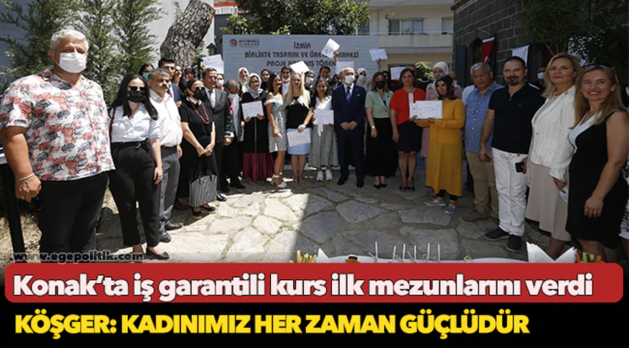 İş garantili kurs ilk mezunlarını verdi