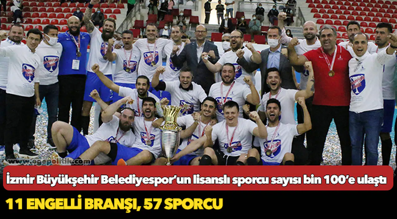 İzmir Büyükşehir Belediyespor’un lisanslı sporcu sayısı bin 100’e ulaştı