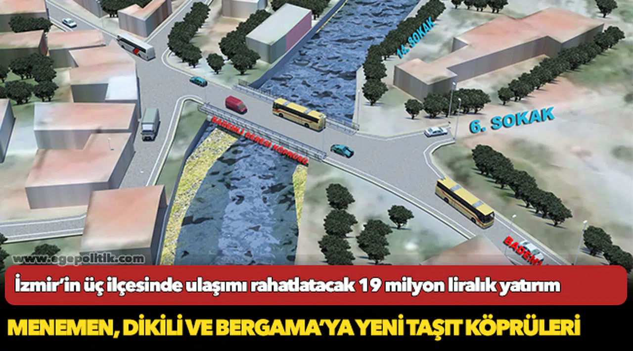 İzmir’in üç ilçesinde ulaşımı rahatlatacak 19 milyon liralık yatırım