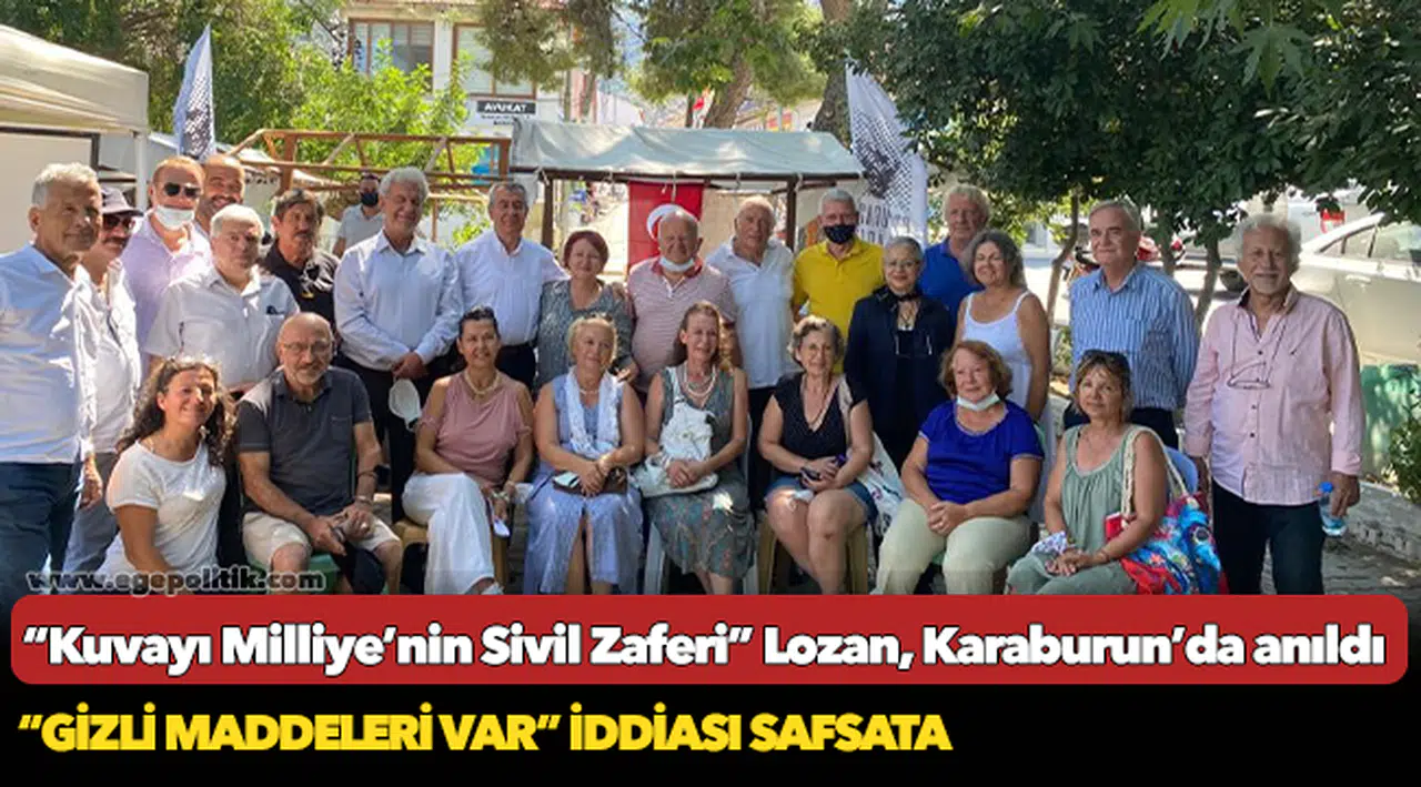 “Kuvayı Milliye’nin Sivil Zaferi” Lozan, Karaburun’da anıldı