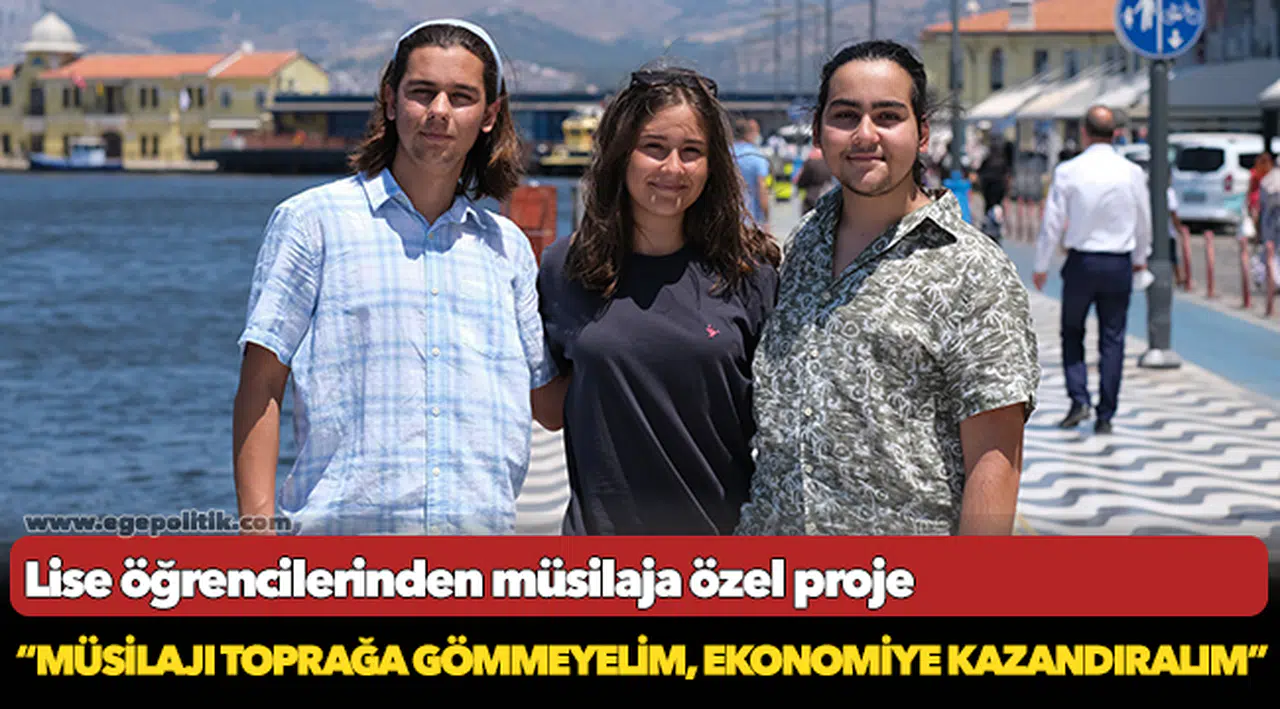 Lise öğrencilerinden müsilaja özel proje