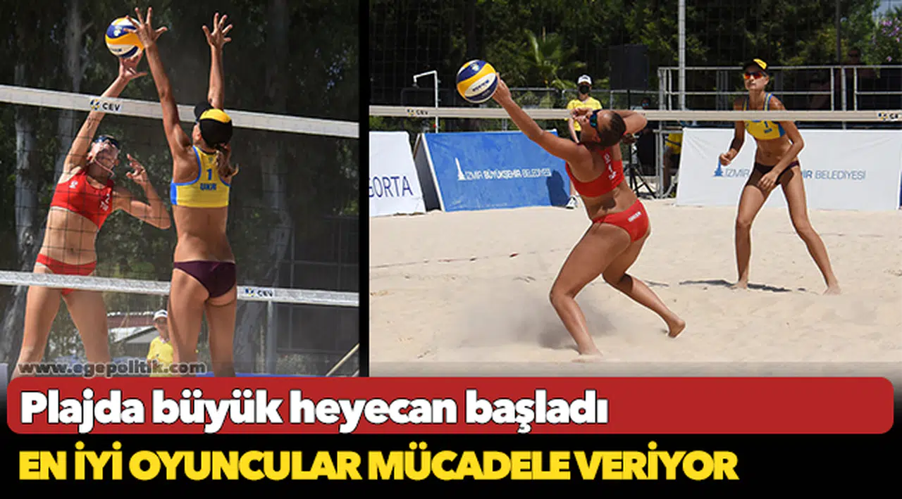 Plajda büyük heyecan başladı
