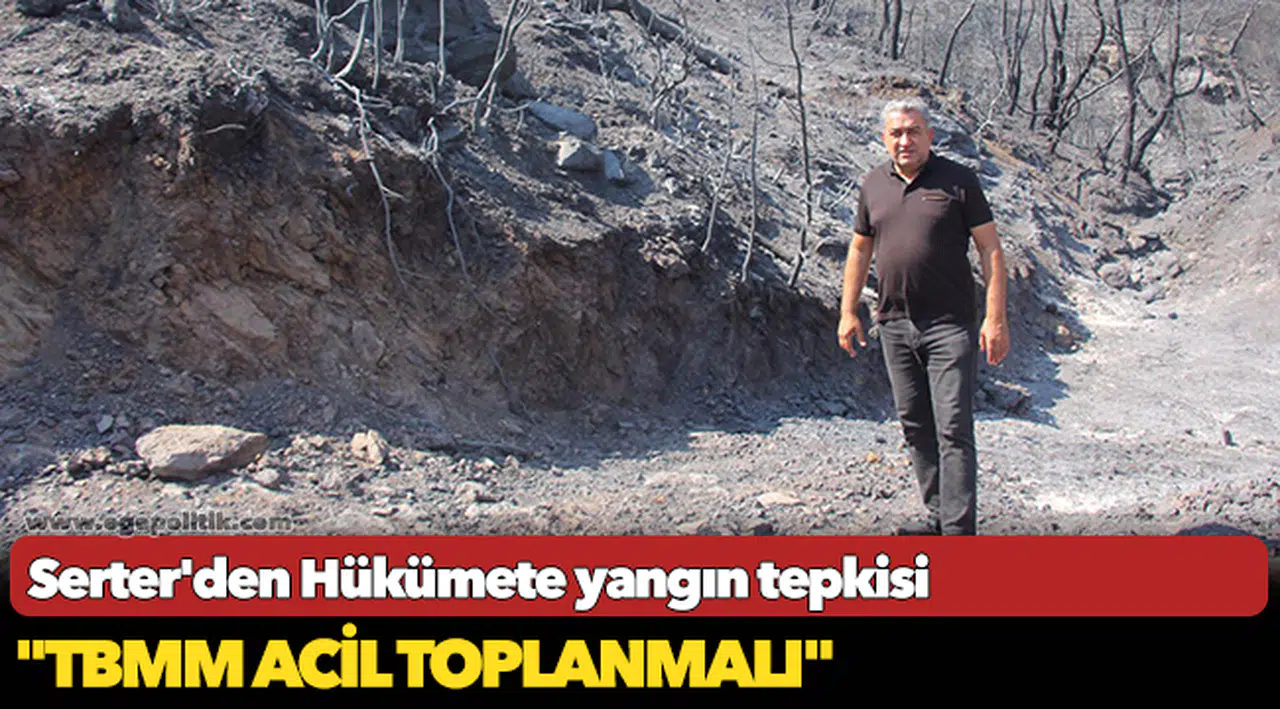 Serter’den Hükümete yangın tepkisi