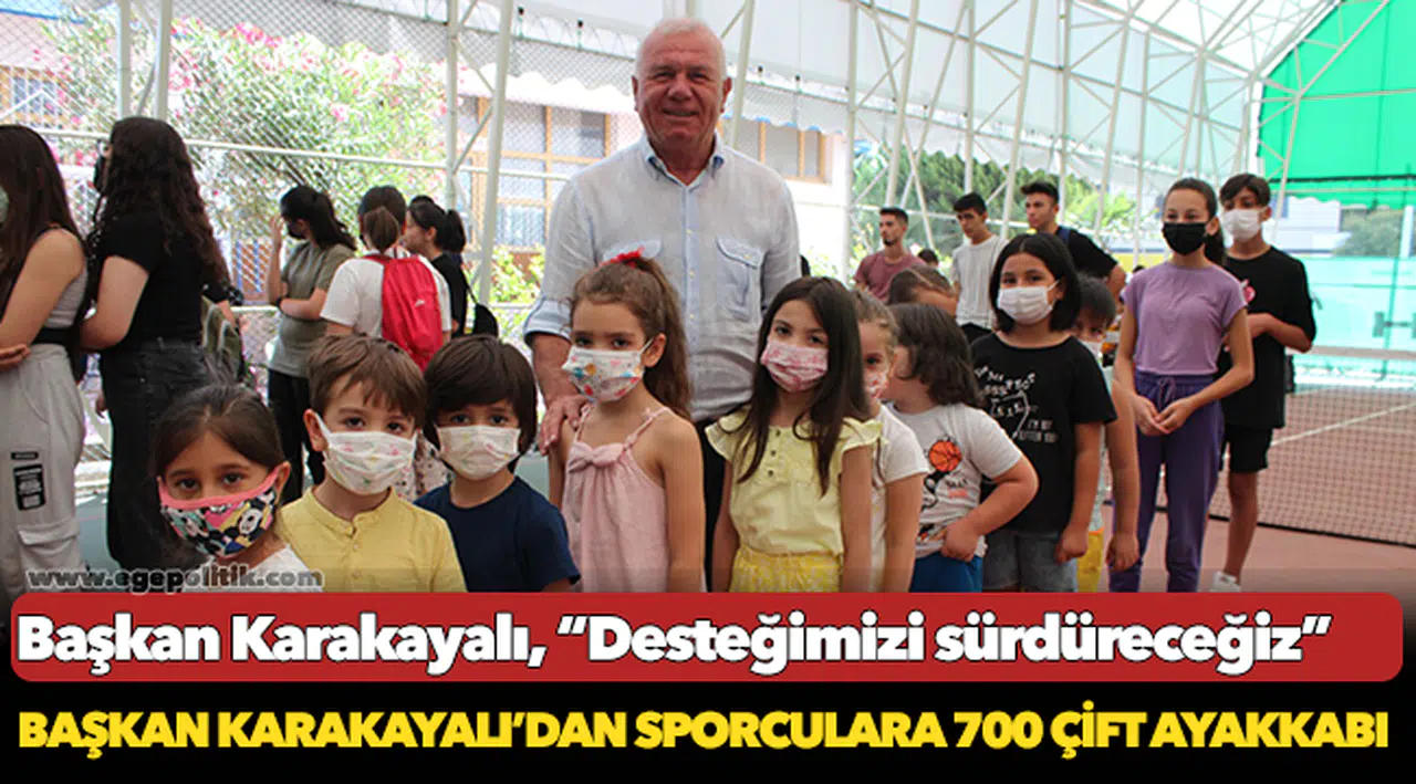 Başkan Karakayalı’dan Sporculara 700 Çift Ayakkabı