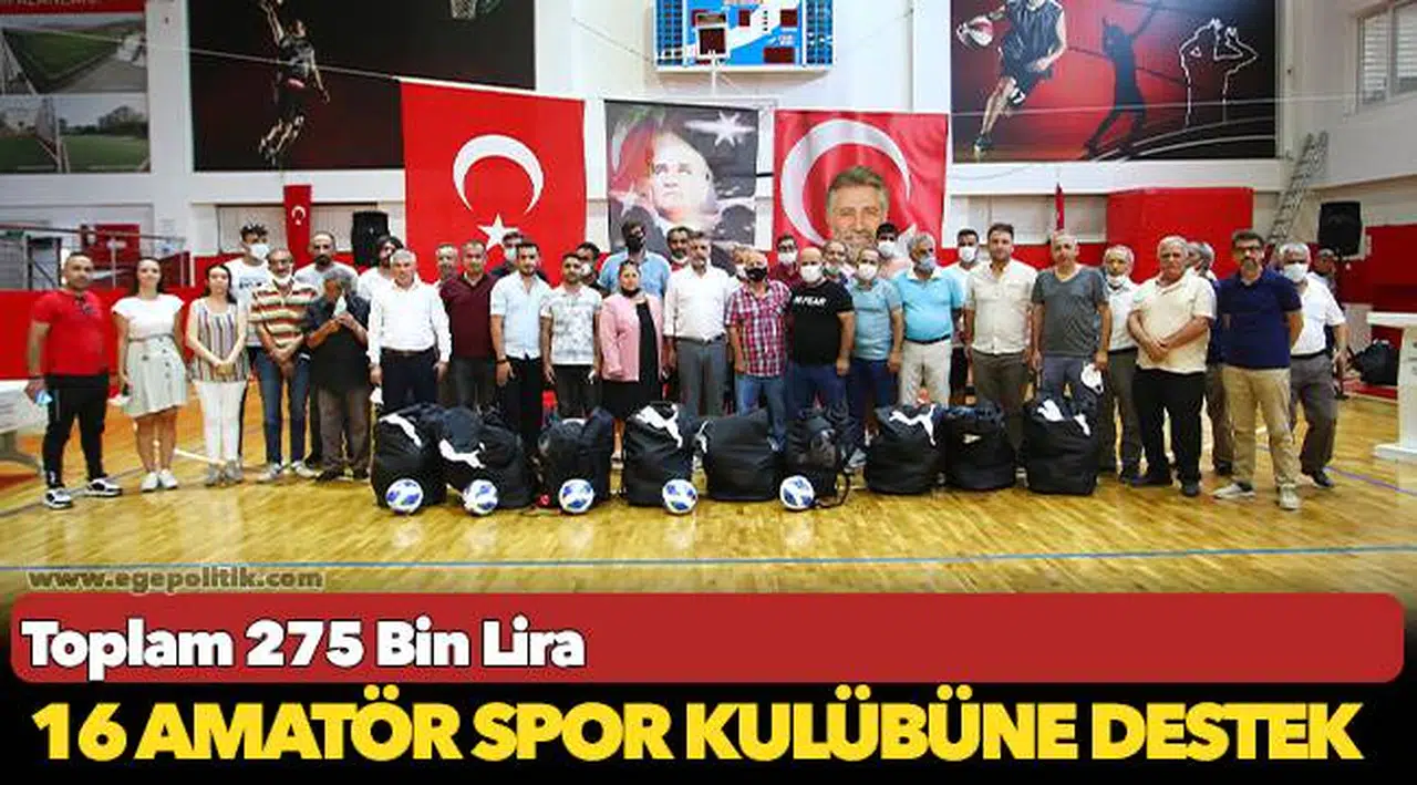 Bayraklı'daki 16 Amatör Spor Kulübüne Toplam 275 Bin Liralık Destek