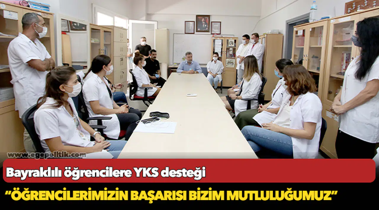 Bayraklılı öğrencilere YKS desteği