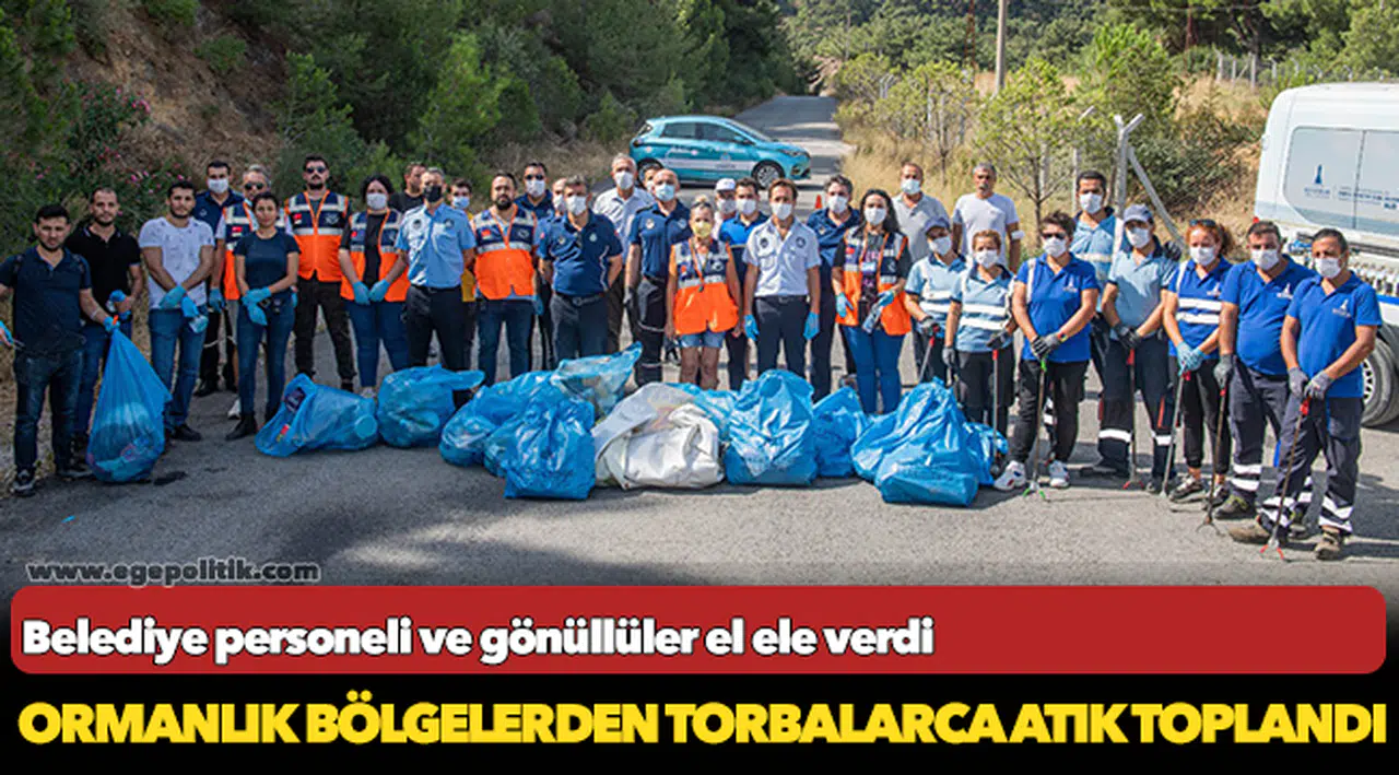 Belediye personeli ve gönüllüler el ele verdi