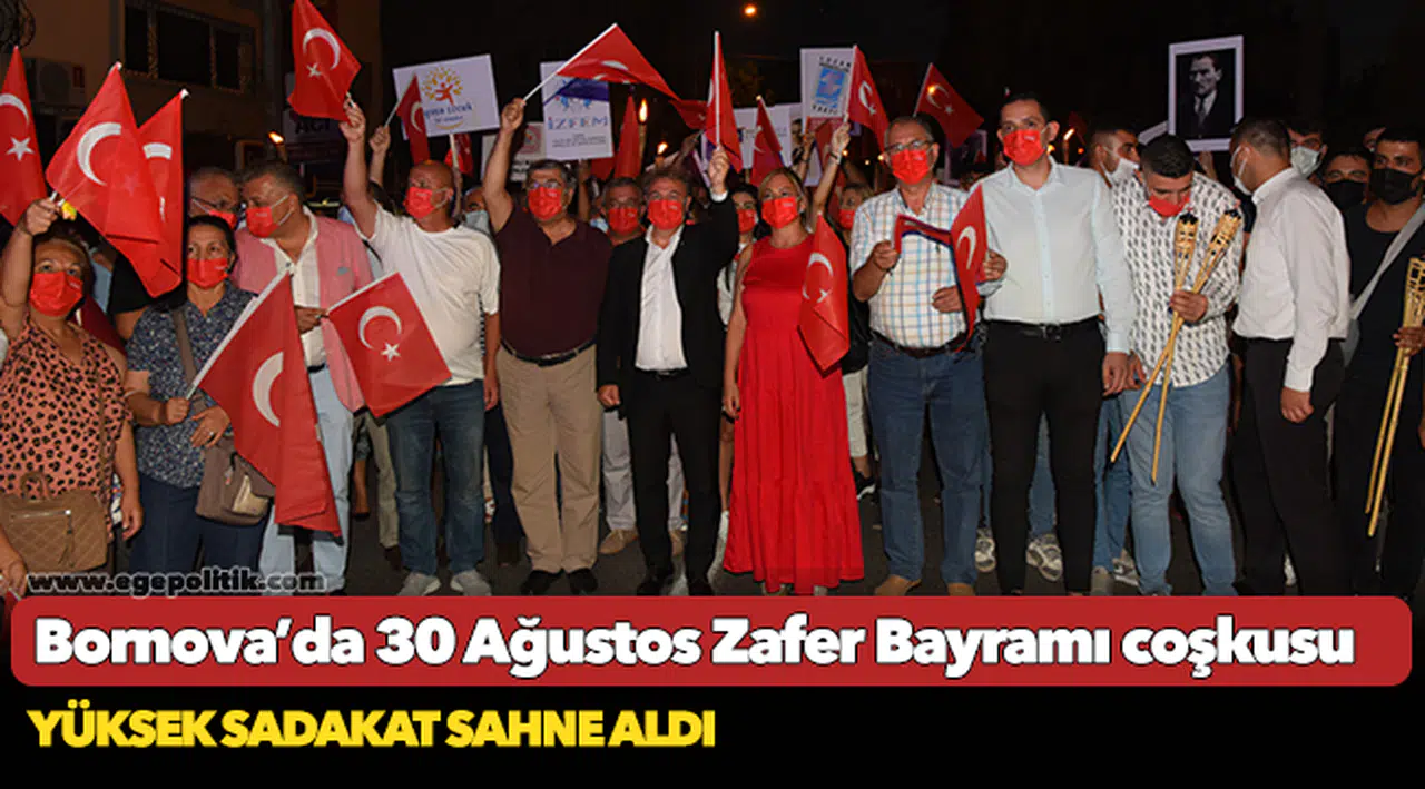 Bornova’da 30 Ağustos Zafer Bayramı coşkusu