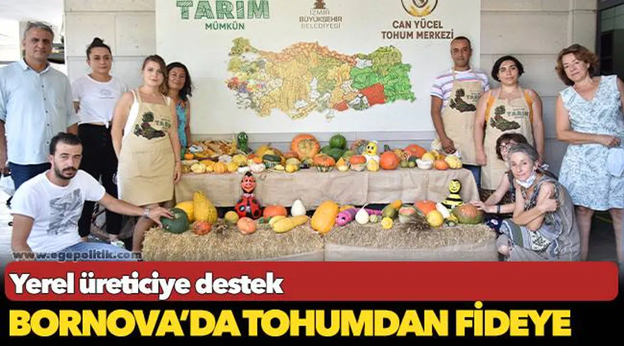 Bornova’da tohumdan fideye yerel üreticiye destek