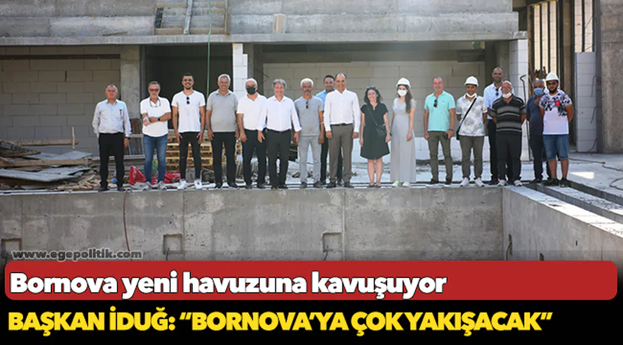 Bornova yeni havuzuna kavuşuyor