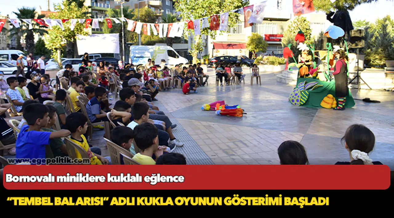 Bornovalı miniklere kuklalı eğlence