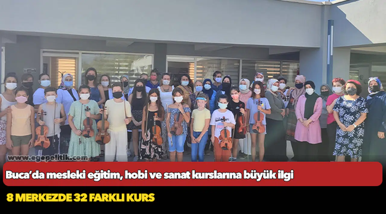 Buca’da mesleki eğitim, hobi ve sanat kurslarına büyük ilgi