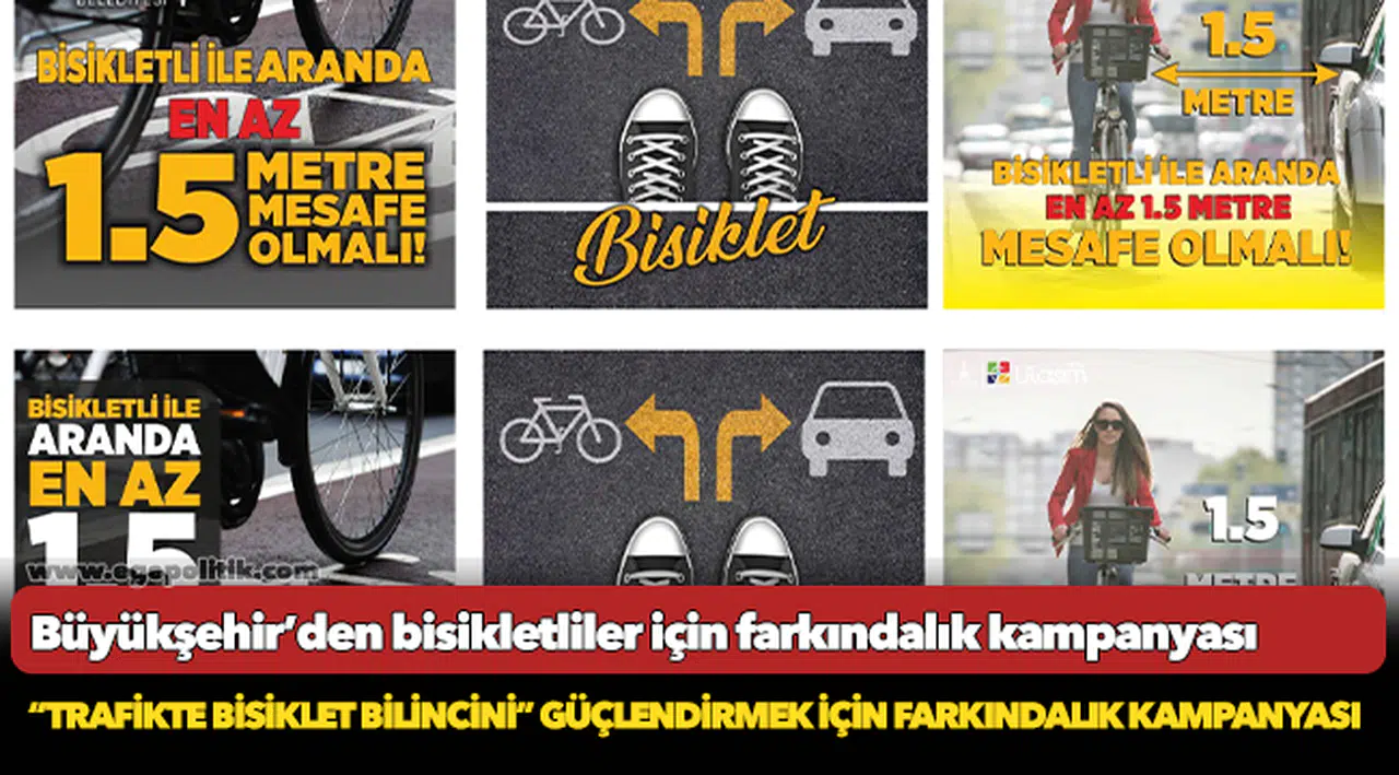 Büyükşehir’den bisikletliler için farkındalık kampanyası