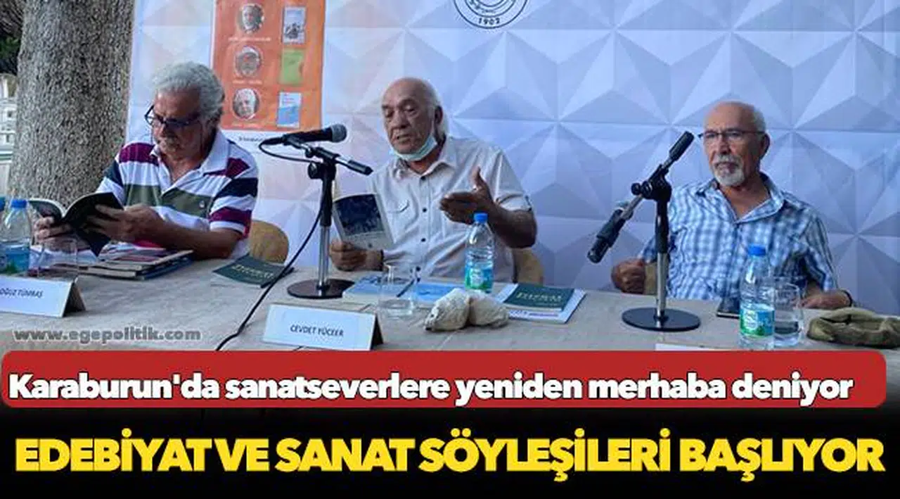 Edebiyat ve sanat söyleşileri başlıyor