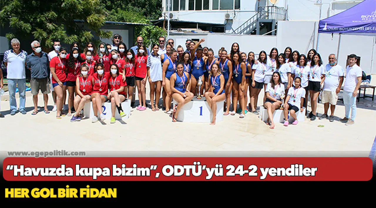 Havuzda kupa bizim