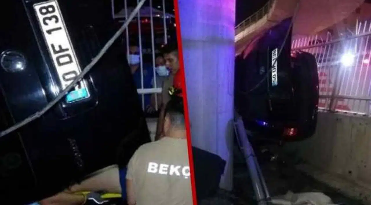 İzmir'de bir araç üst geçitten İZBAN raylarına uçtu: Ölü ve yaralılar var