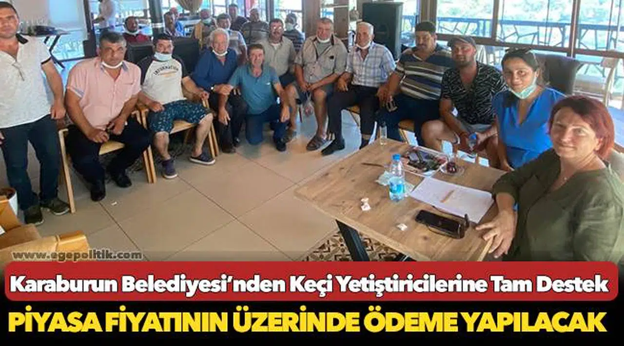 Karaburun Belediyesi’nden Keçi Yetiştiricilerine Tam Destek