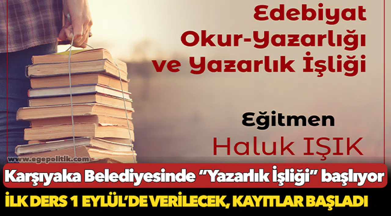 Karşıyaka Belediyesinde “Yazarlık İşliği” başlıyor