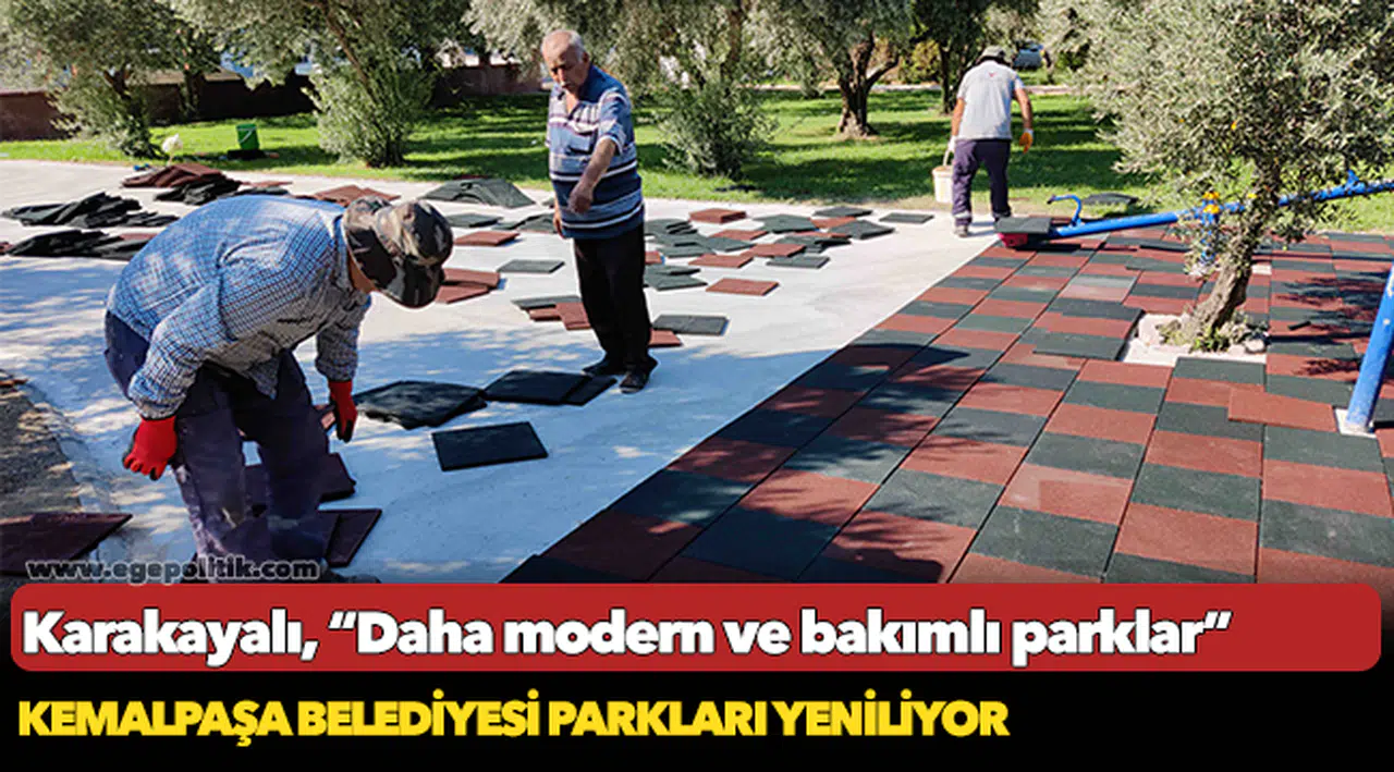 Kemalpaşa Belediyesi Parkları Yeniliyor